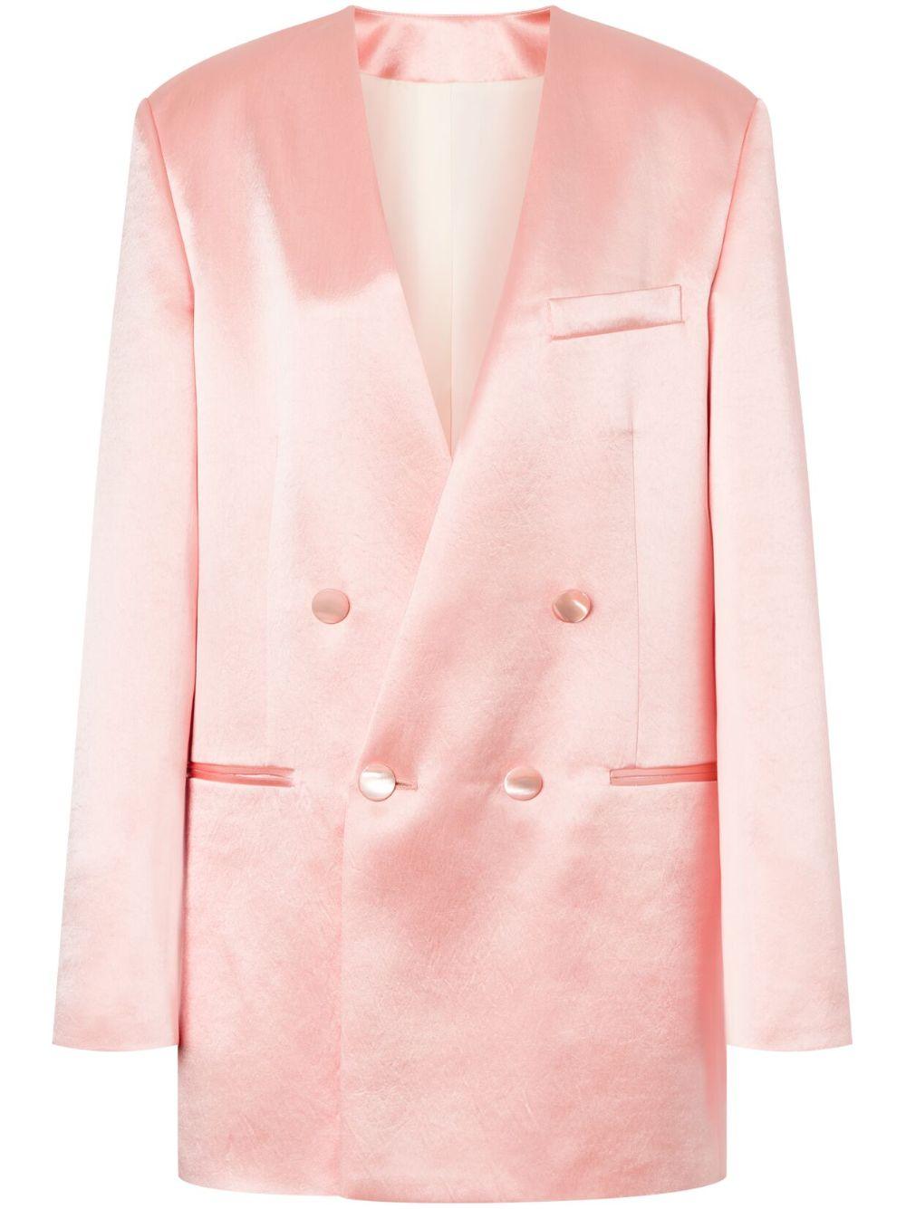 Blazer doppiopetto senza rever A05050723 0132 PINK PHILOSOPHY DI LORENZO SERAFINI 