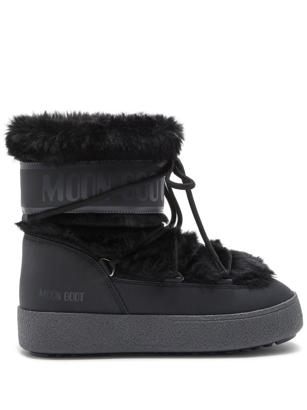 Ltrack Low Boots Faux Fur Nero 80D2450130 N001 BLACK MOON BOOT 