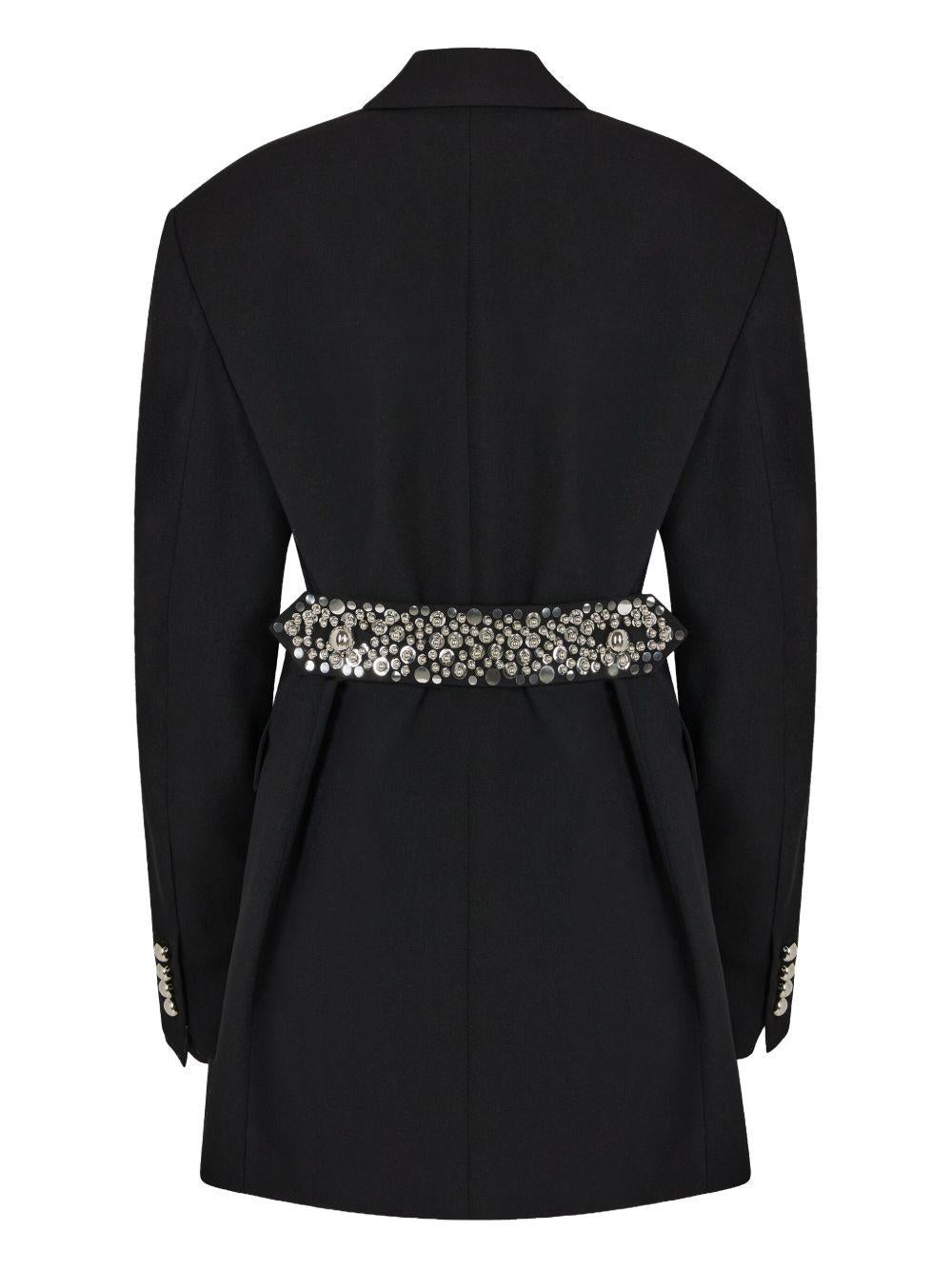 Blazer con ricamo 25ECVE019LA0262 P001 BLACK RABANNE 