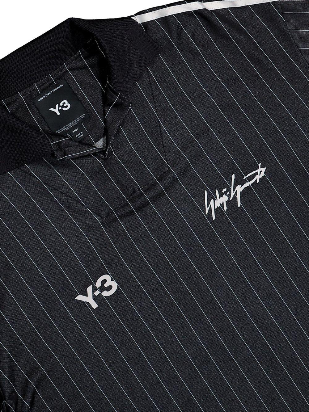 Zinedine Zidane Long Sleeve Football Jersey KS7574 BLACK WHITE Y-3 