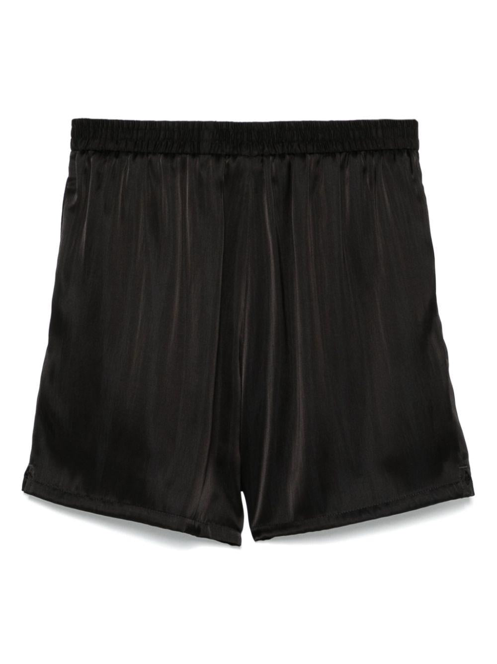 Shorts N°42 Cupro Satin Nero SS25N42 CUPRO SATIN NERO SAPIO 