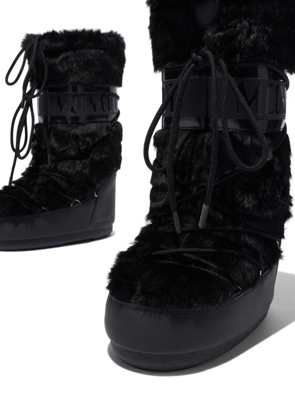 con Boot in Ecopelliccia 80D1408900 N001 BLACK MOON BOOT 