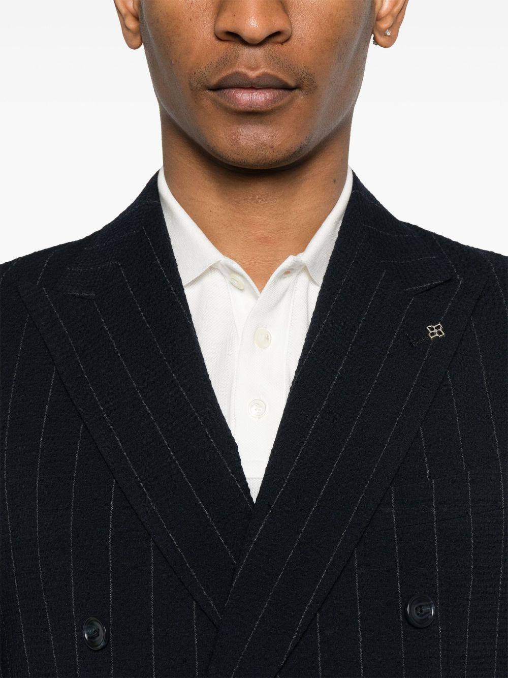 Abito doppiopetto gessato 2SNY10BNTPE120134R25E212 B3082 TAGLIATORE 