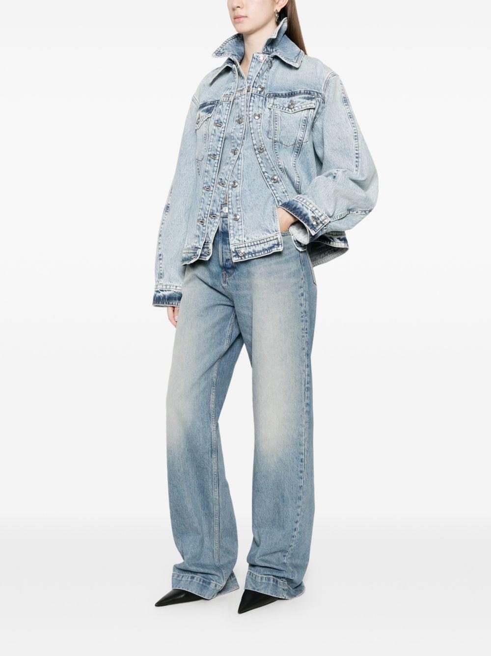 Giacca due pezzi in denim SPSCLORO 009 CHIARO USED SPORTMAX 