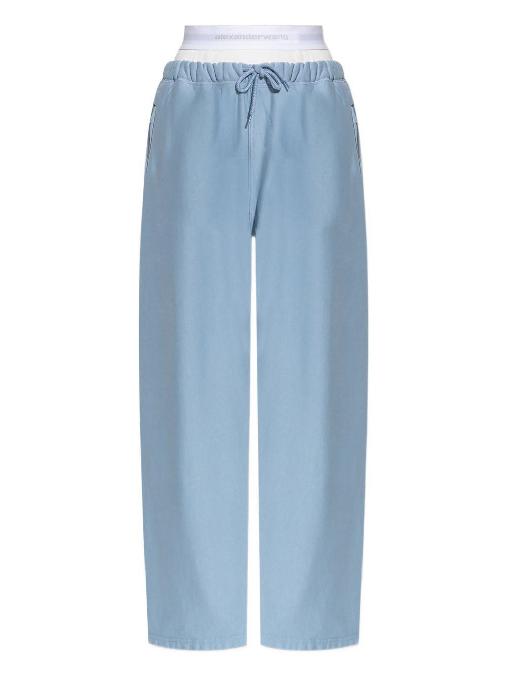 Pantaloni Sportivi Azzurri con Design Integrato 4CC1244349 458 LIGHT BLUE ALEXANDER WANG 