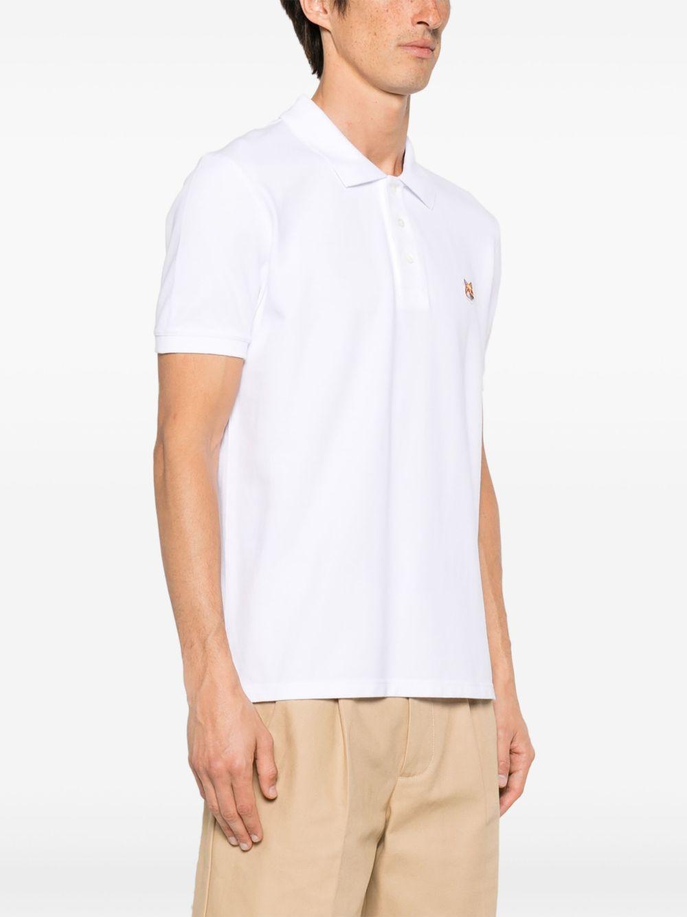 Fox Head Patch Regular Polo LM00208KJ7002 P100 WHITE MAISON KITSUNE 