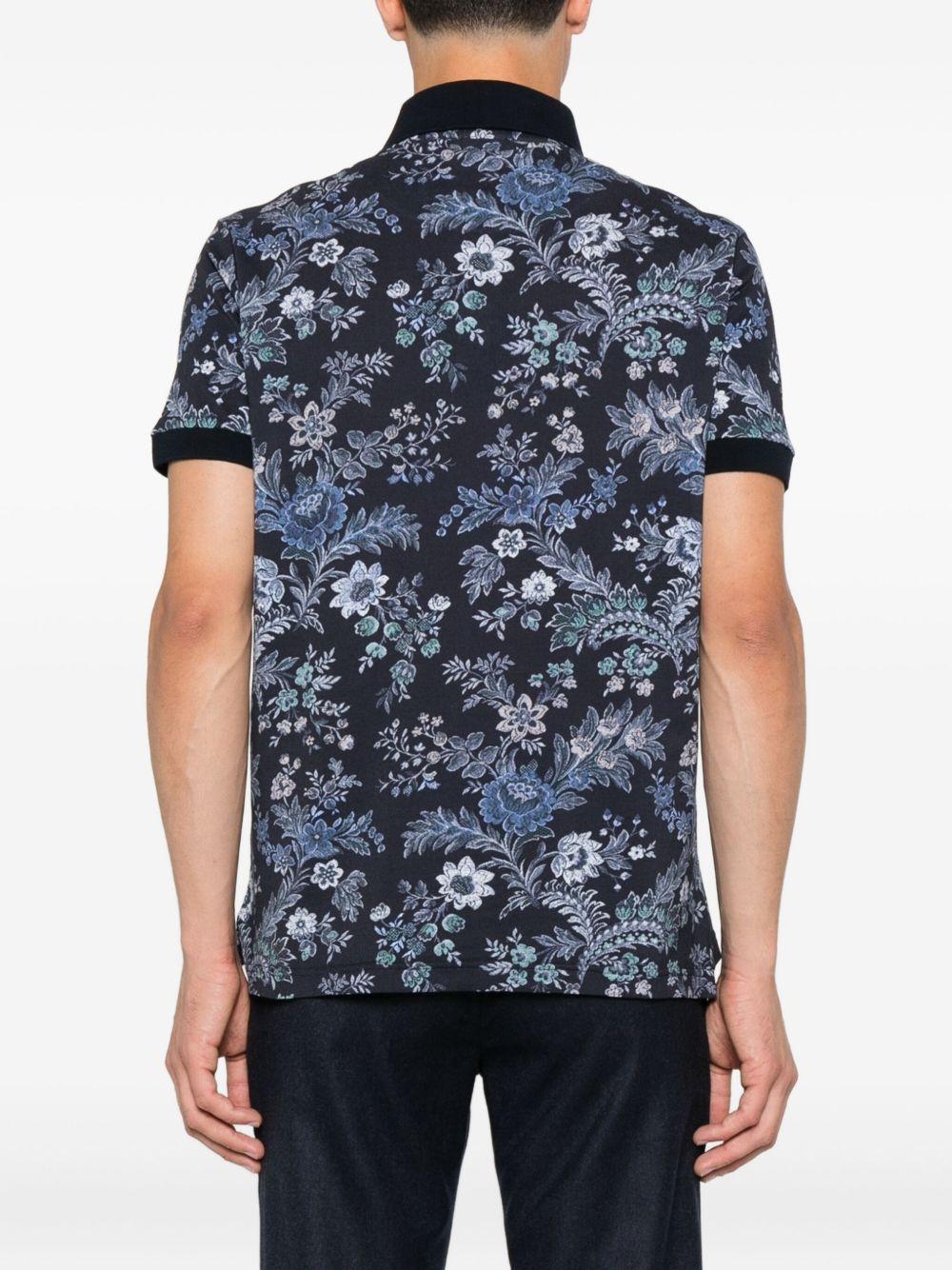 Polo in Cotone con Stampa Floreale MRMD0004AK933 X0883 ETRO 