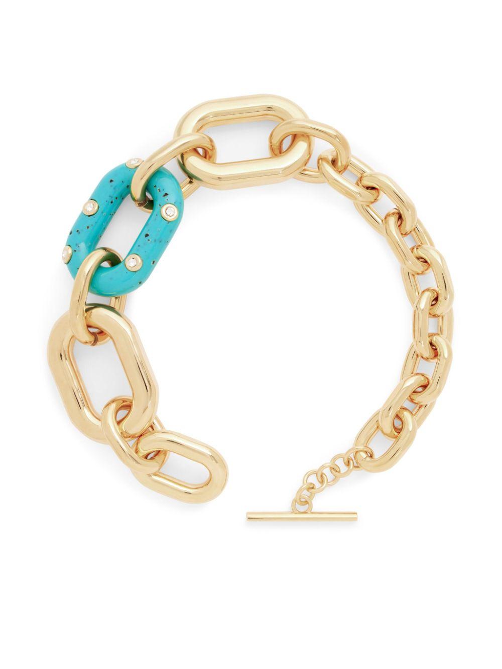  25PBB0015MET727 M442 GOLD TURQUOISE RABANNE 