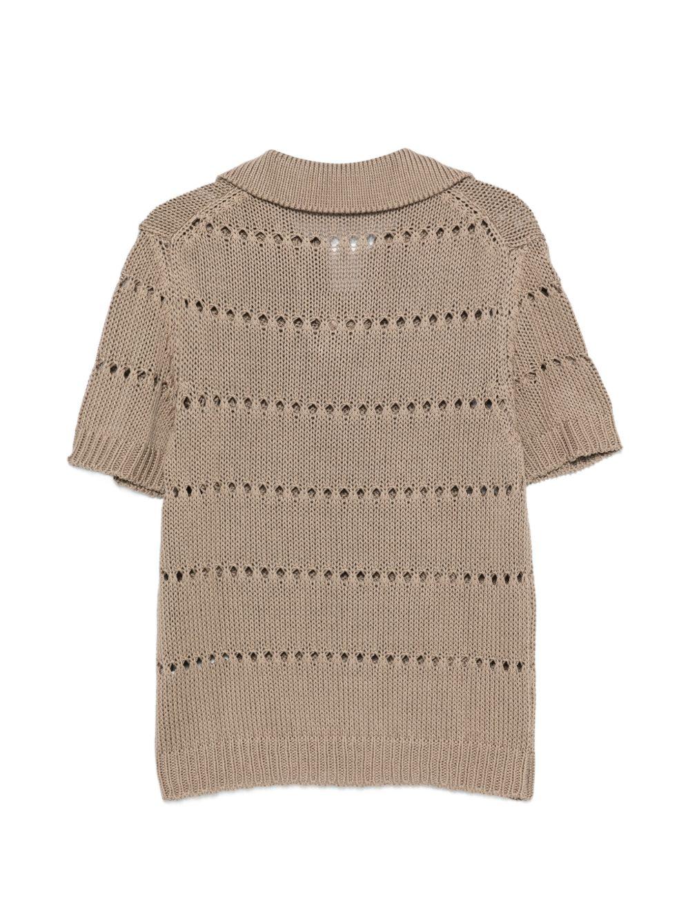 Pullover traforato DF4071 38 FANGO DANIELE FIESOLI 