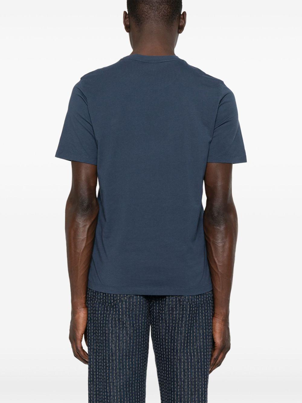 Fox Head Patch Regular T-Shirt LM00104KJ0008 P476 INK BLUE MAISON KITSUNE 