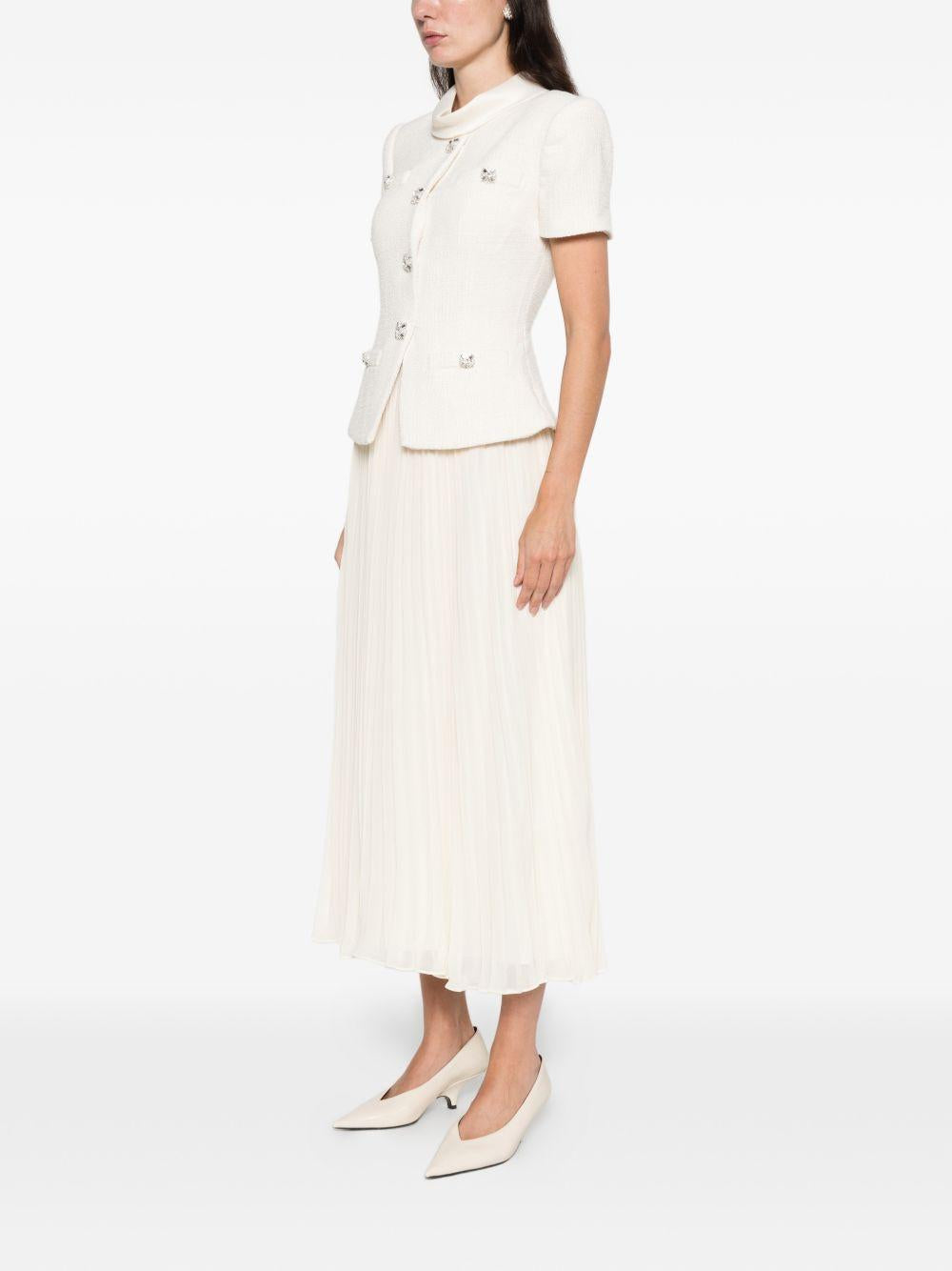 Abito Midi In Bouclè RS26161MBC CREAM SELF-PORTRAIT 