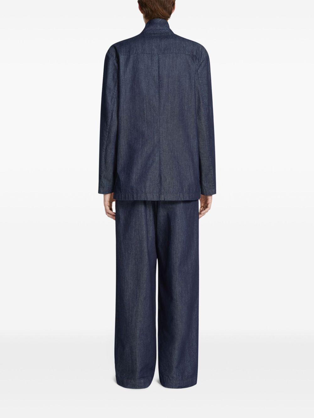 Denim Caplans shirt 2510207301553 507 INDIGO DRIES VAN NOTEN 