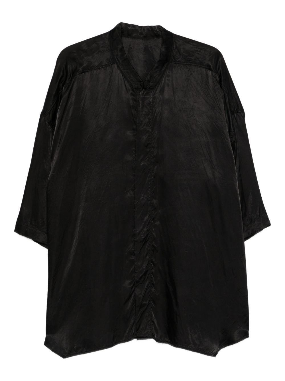 SS Jumbo Faun Shirt RU01F2238N 09 BLACK RICK OWENS 