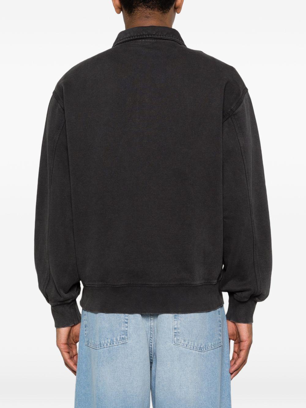 Half Zip Detroit Sweatshirt I036350 8906 BLACK STONE CARHARTT WIP 