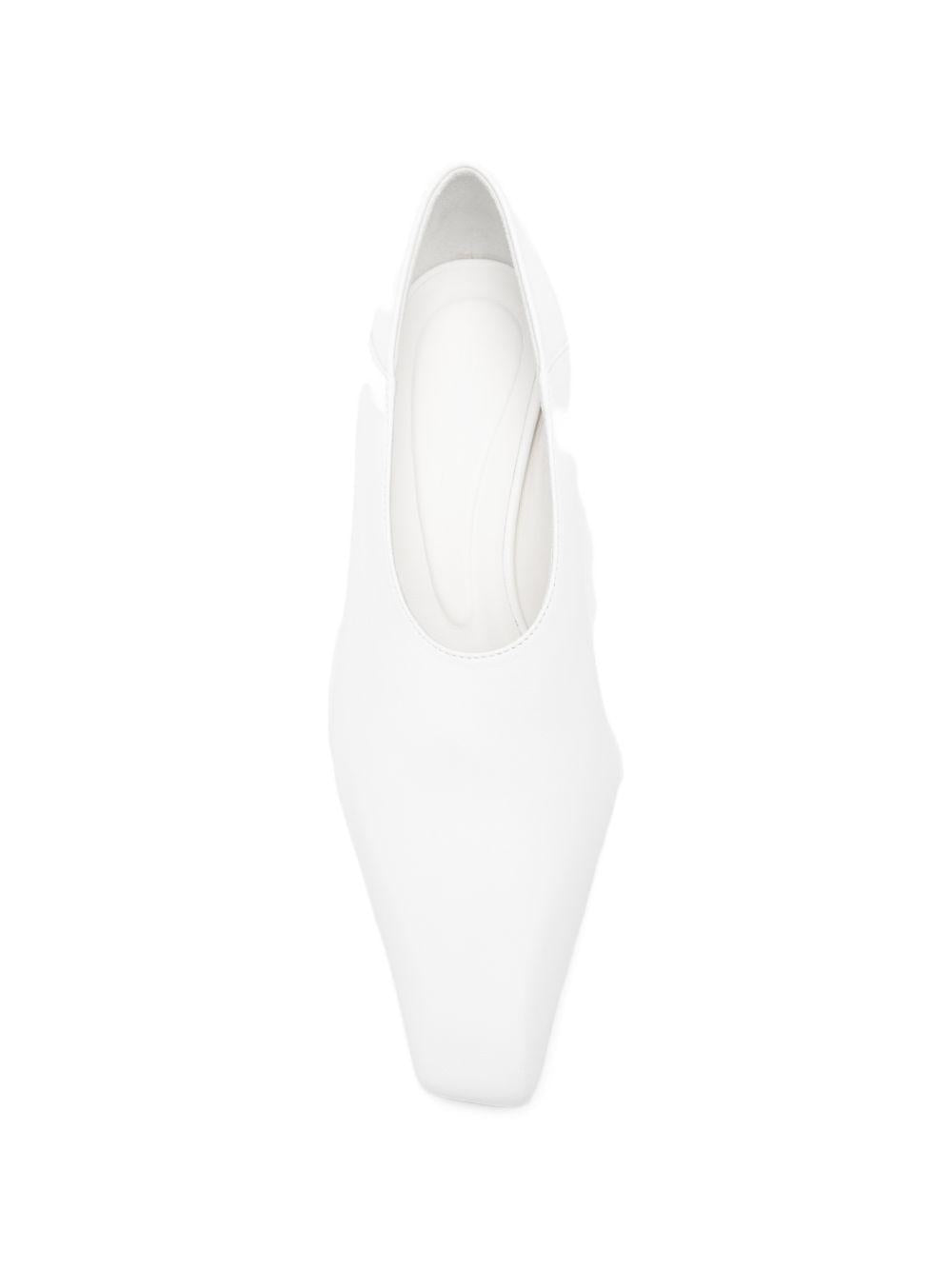 Kitten Heels In Agnello SPSMADIA 013 BIANCO SPORTMAX 