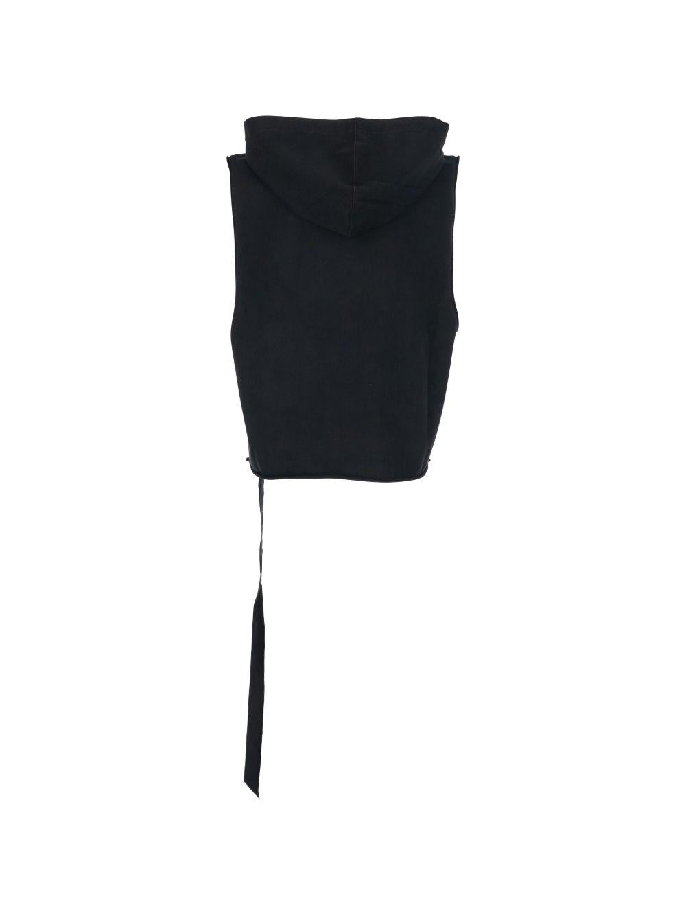 Hooded Tunic DU01F4165RIGP 09 BLACK RICK OWENS DRKSHDW 