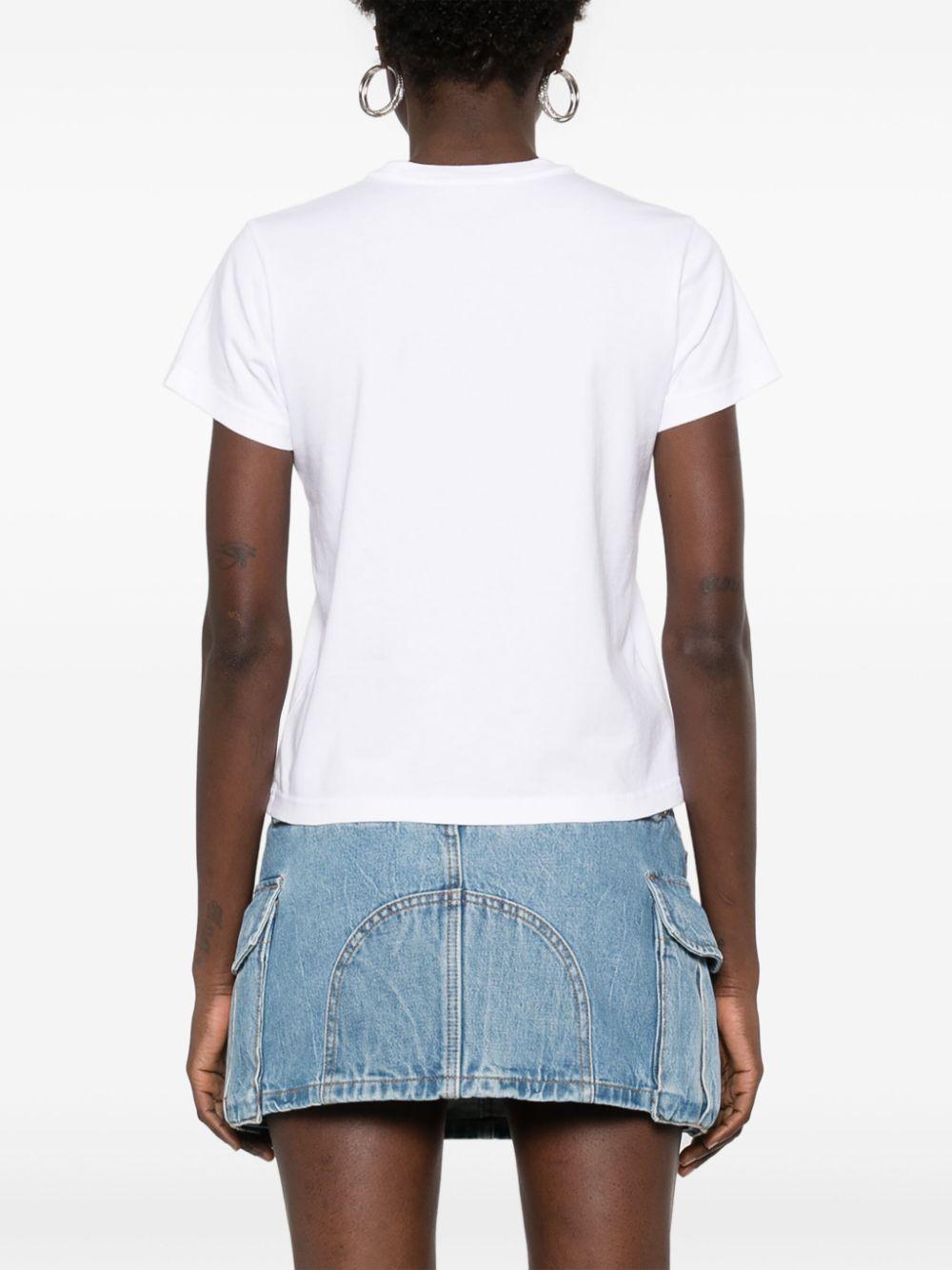 Logo T-shirt 1CC1251991 100 WHITE ALEXANDER WANG 