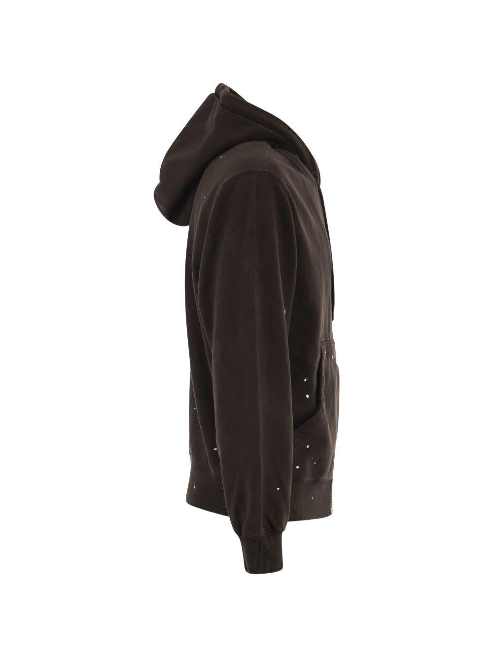 Hooded painter knit jacket relaxed fit I036913 47EJ TOBACCO CARHARTT WIP 