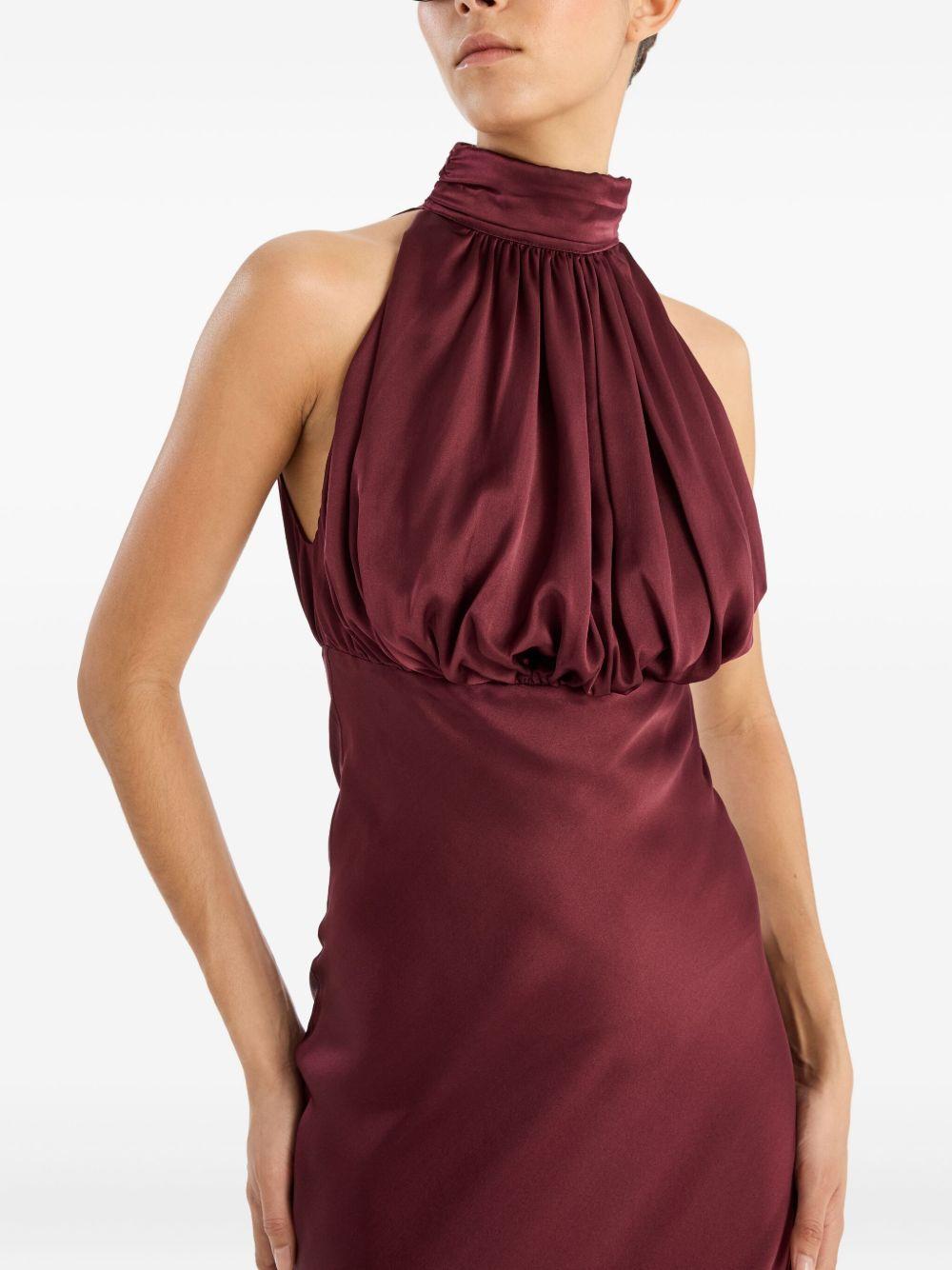 Sleeveless Silk Maxi Dress Burgundy 1146542734 2734 ZINFANDEL ROTATE 