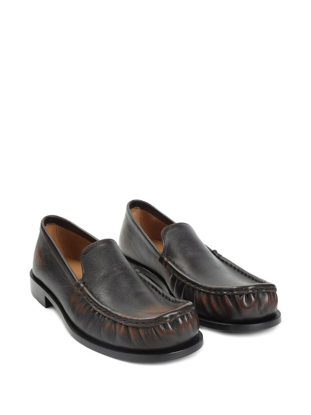 Leather Loafers 2610217230107 TAN DRIES VAN NOTEN 