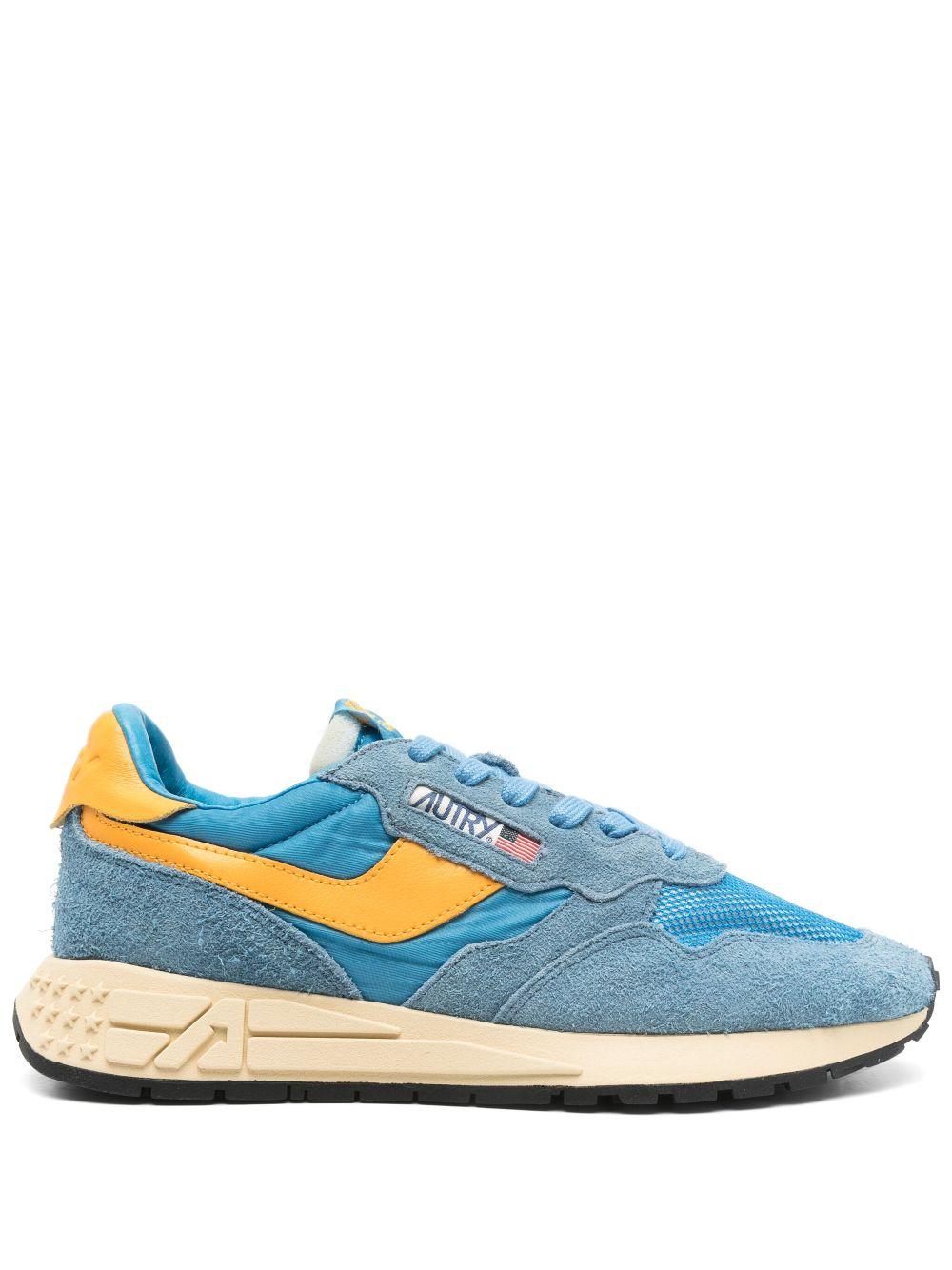 Sneakers Reelwind Low in nylon e suede colore Cenble e Gold Fusion WWLMUT02 CENBLE AUTRY 