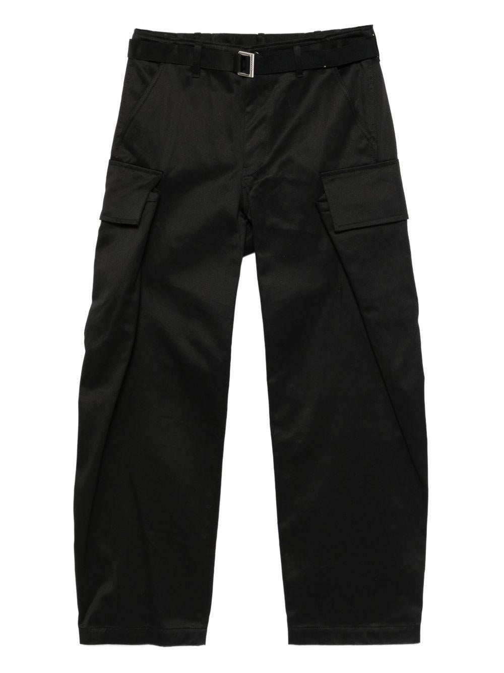 Rip Stop Cargo Pants 2503768M 001 BLACK SACAI 