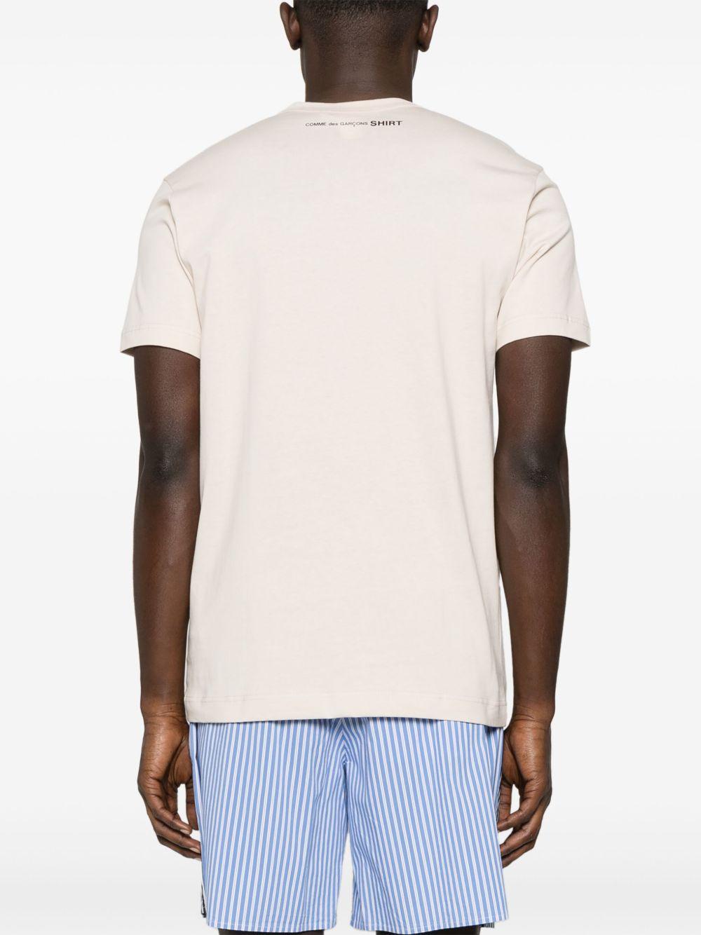 Men's Logo T-Shirt FOT024S25 4 BEIGE COMME DES GARCONS SHIRT 