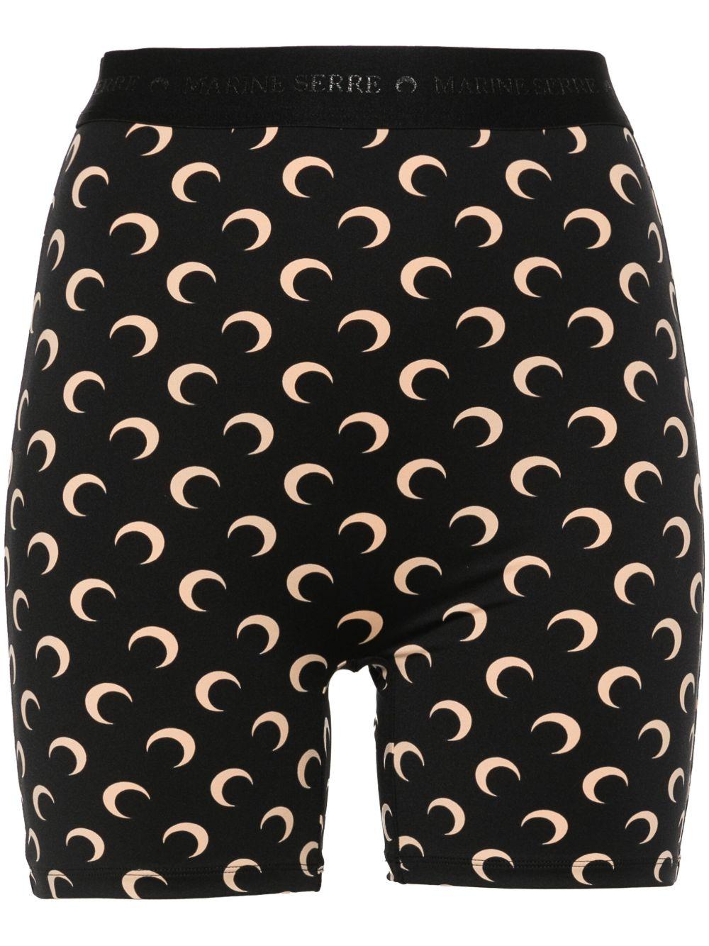 Recycled Moon Jersey Mini Shorts WSH007ACJER0001 IT99 INVERSE TAN MARINE SERRE 