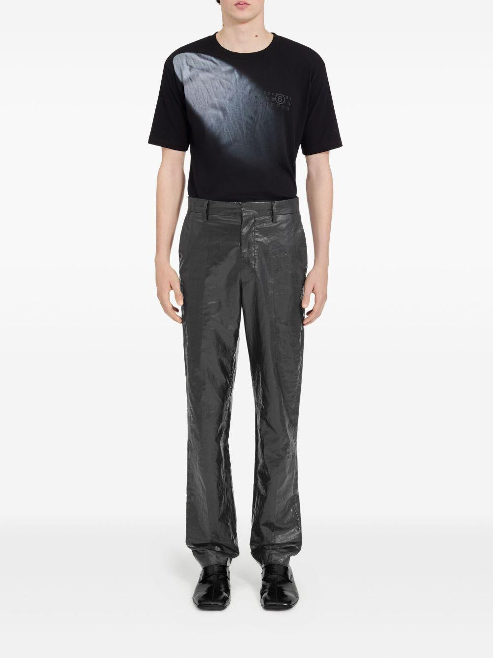 Pantaloni in lino lucido SH2KA0051M35617 900 MM6 MAISON MARGIELA 