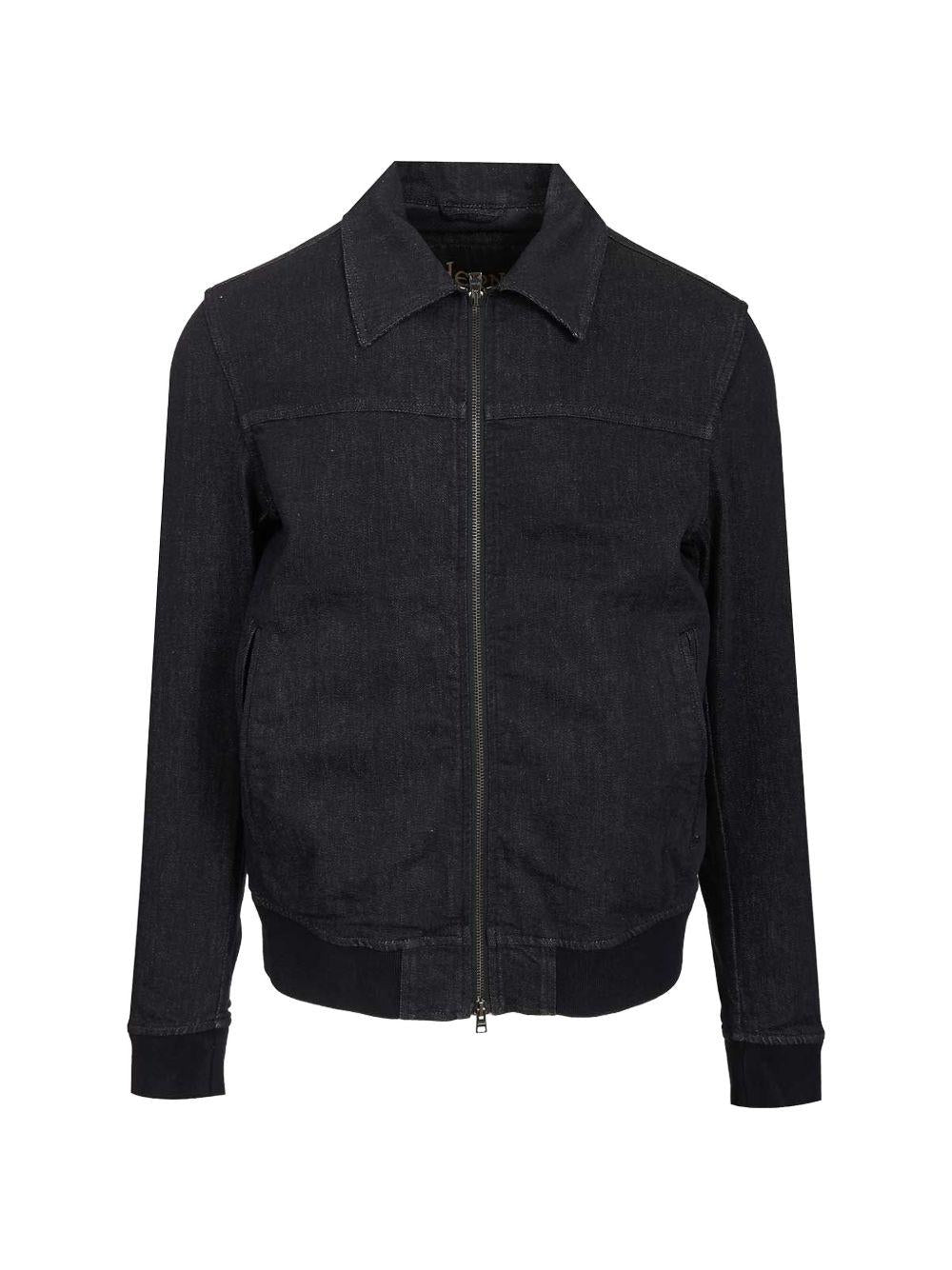 BOMBER A COLLO ALTO IN ECOAGE GI000659U13315 9200 BLUE NAVY HERNO 