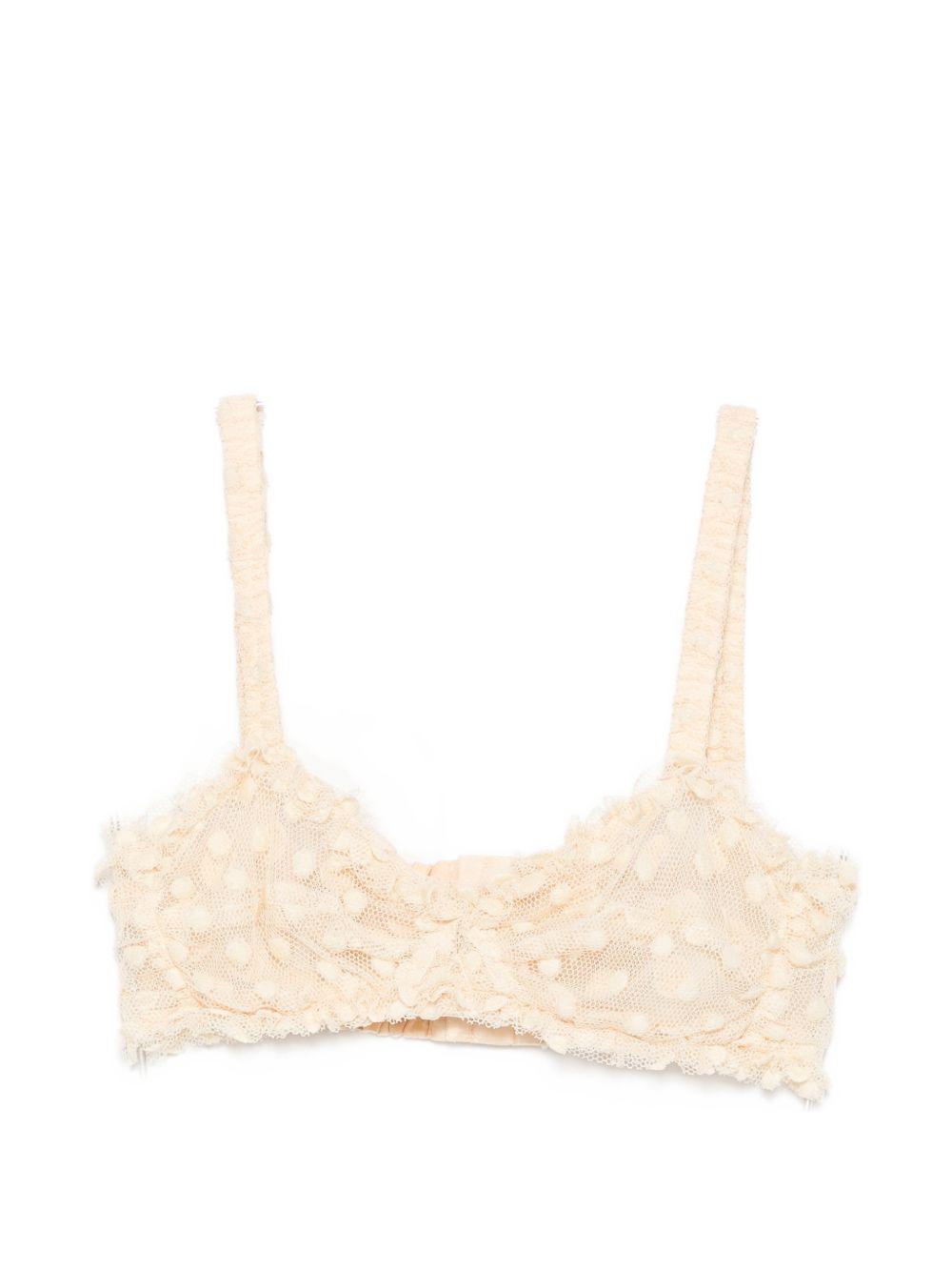 Ruffled Cotton Bra Top CARLYBIS3292 5 ECRU DRIES VAN NOTEN 