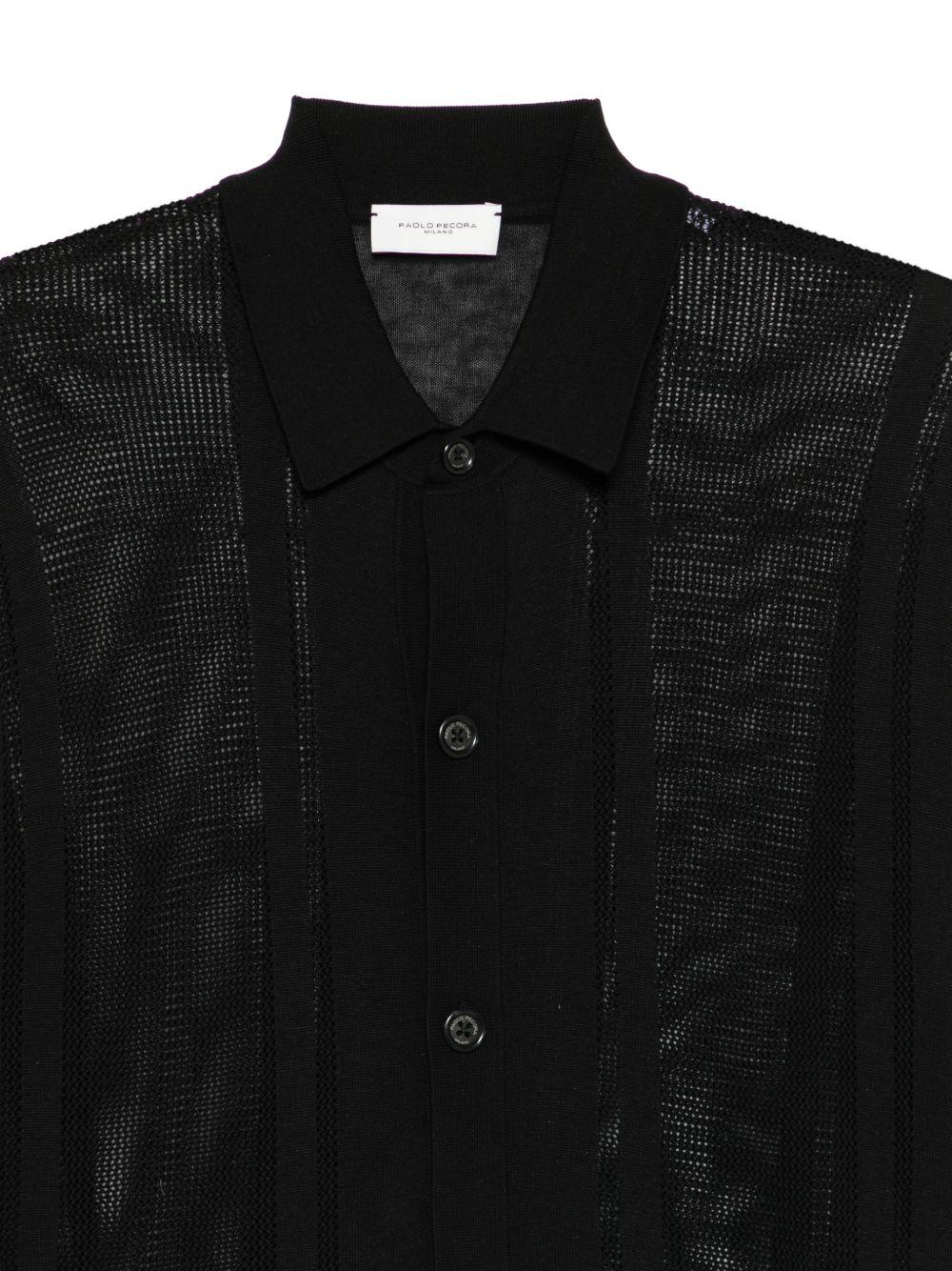 Knitted shirt A033F200 9000 PAOLO PECORA 