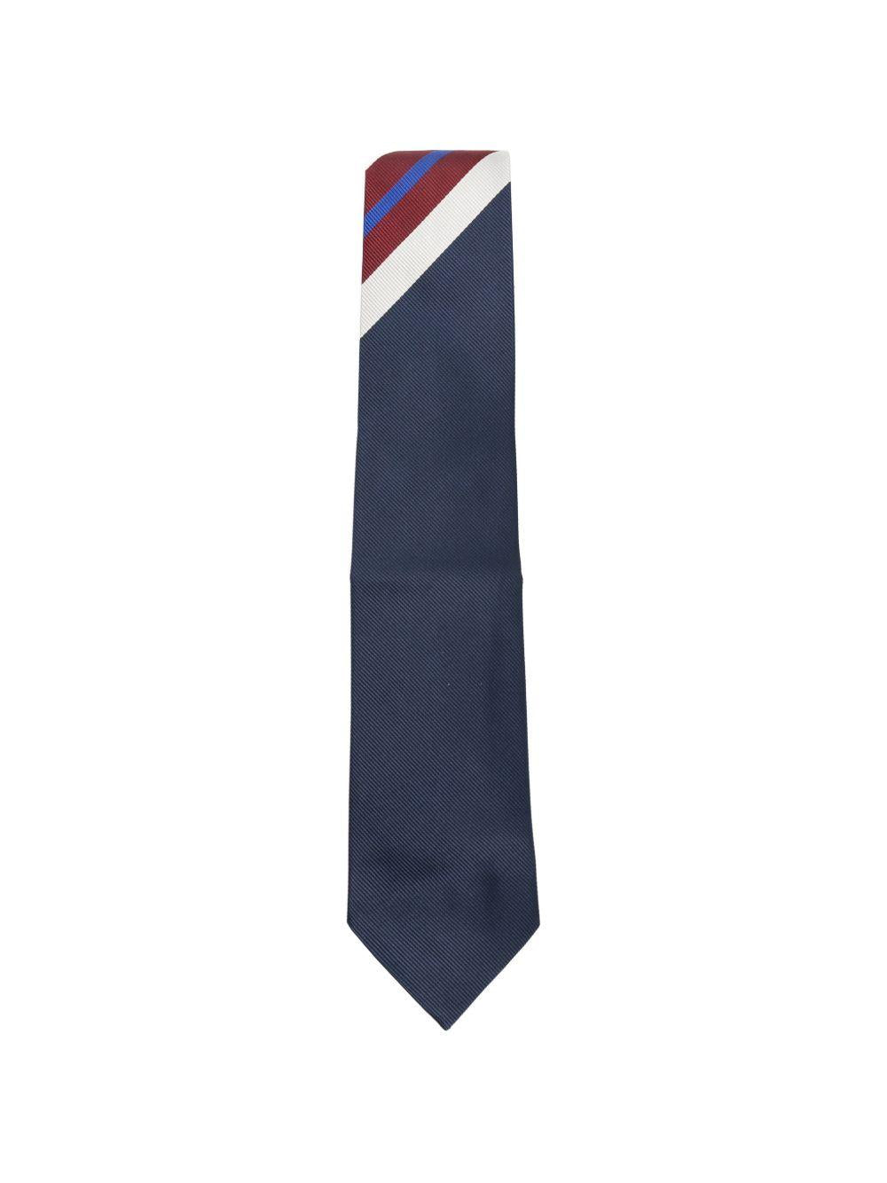 Striped Silk-Twill Tie TIE1023905 509 NAVY DRIES VAN NOTEN 