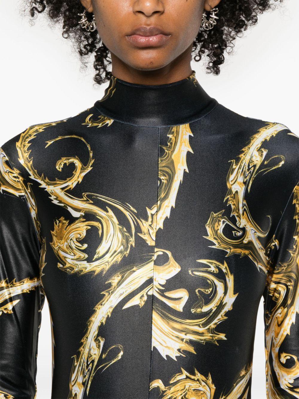  77HAN006JS360 G89 BLACK GOLD VERSACE JEANS COUTURE 