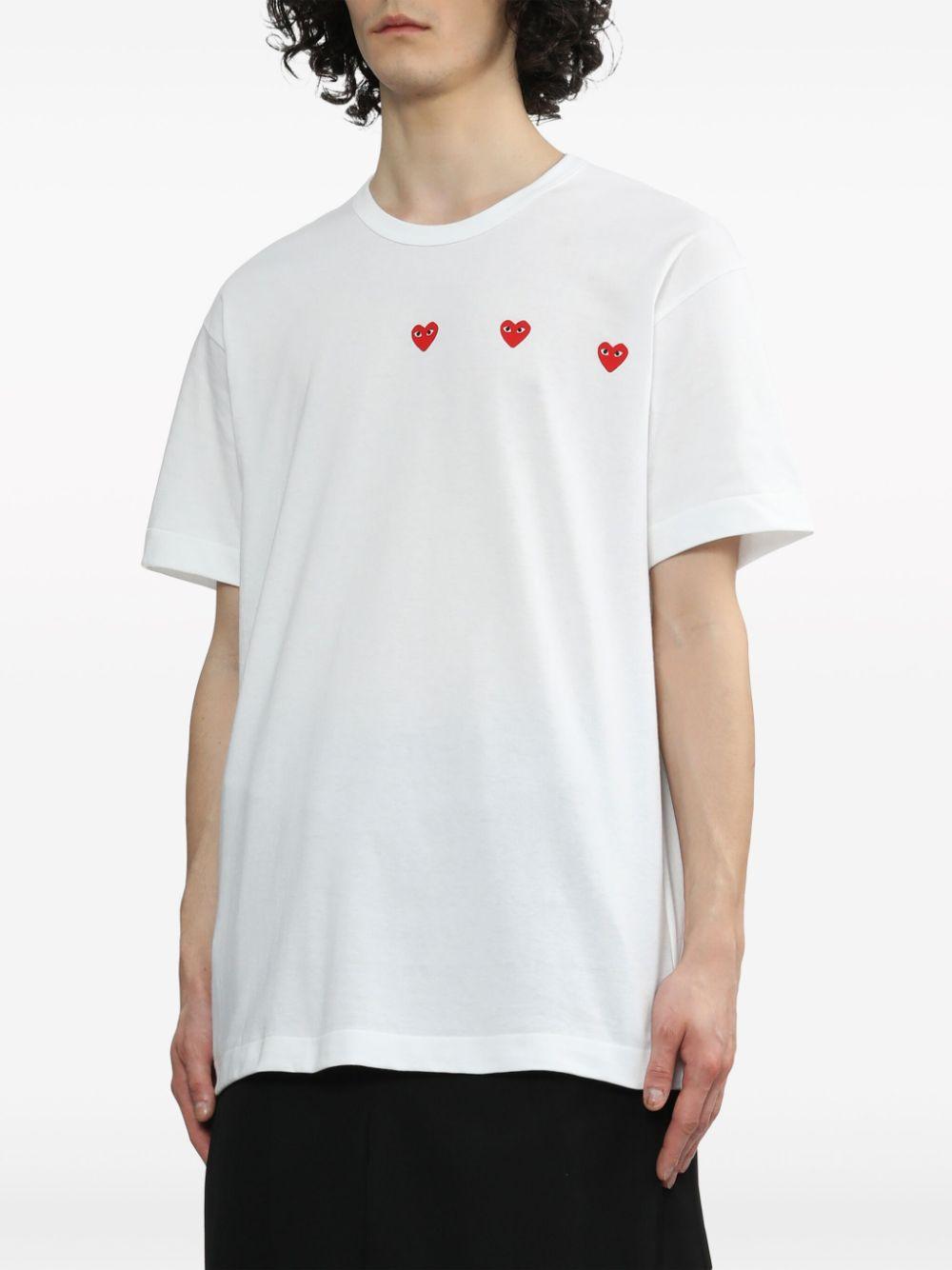  P1T337 3 WHITE COMME DES GARCONS PLAY 