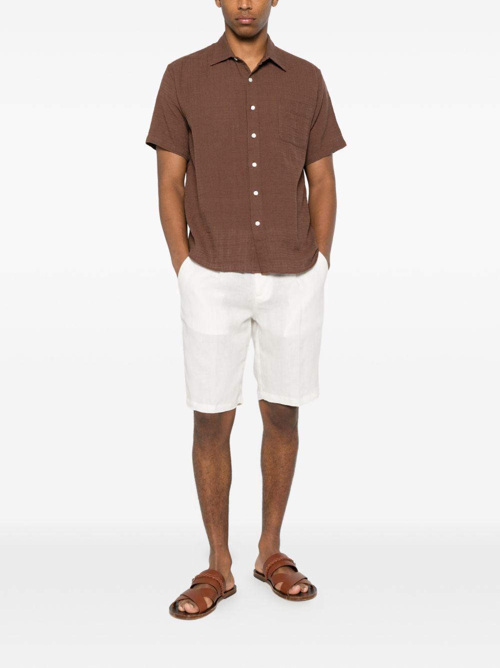 Chino corti con pieghe OLBIAS300117 00150 BIANCO BRIGLIA 1949 