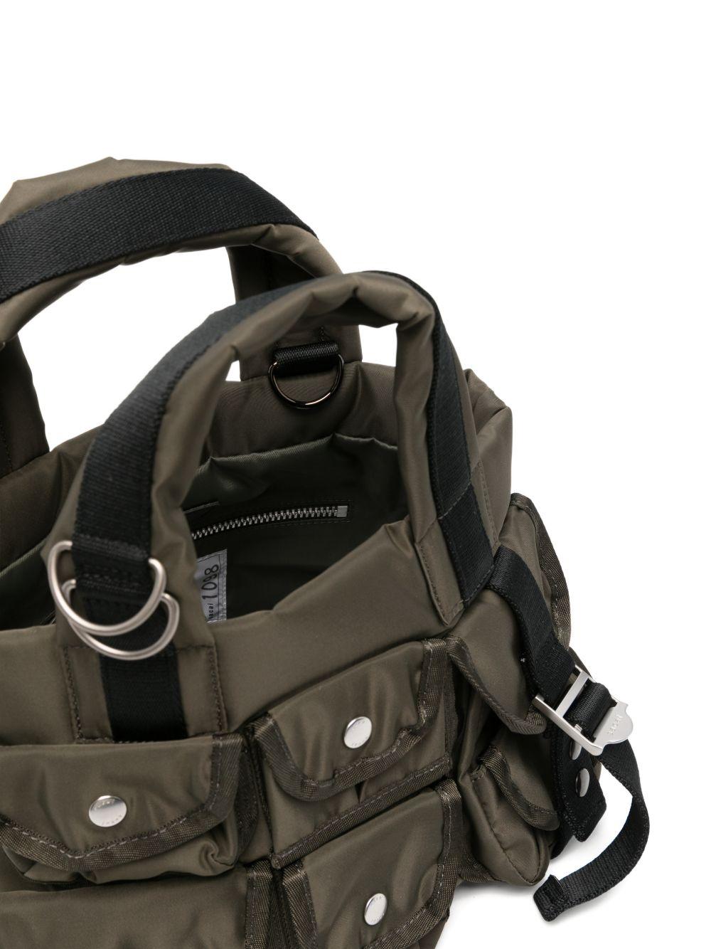 Khaki Small Nylon Tote 2601098S 531 DARK KHAKI SACAI 