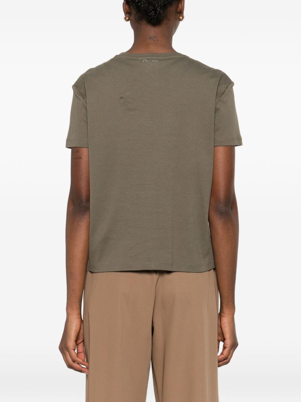 T-Shirt In Cotone SMMBELLA 009 KHAKI S MAX MARA 