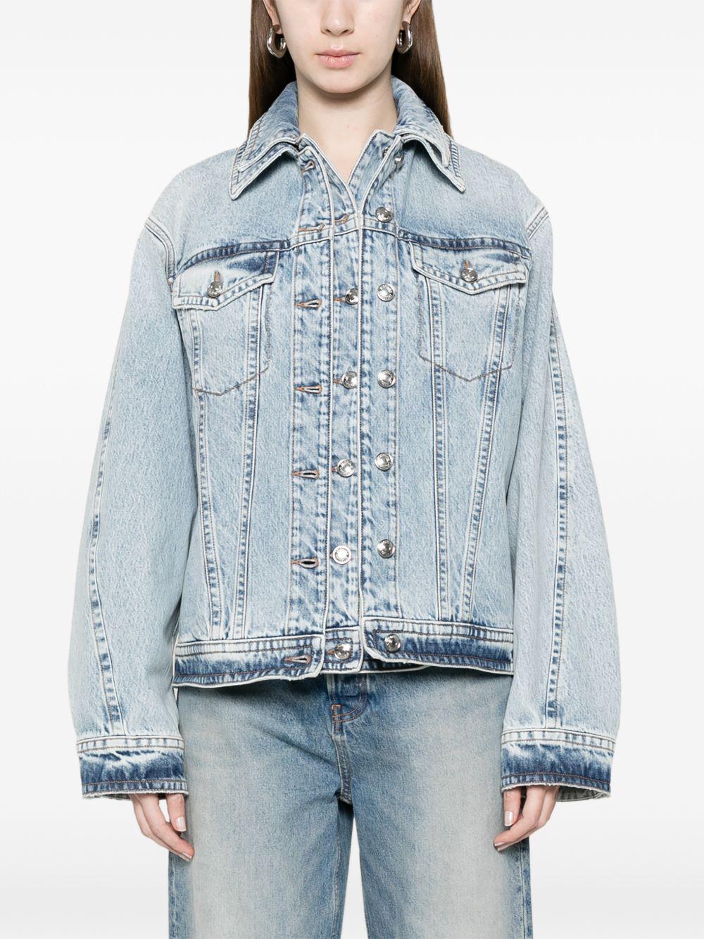 Giacca due pezzi in denim SPSCLORO 009 CHIARO USED SPORTMAX 