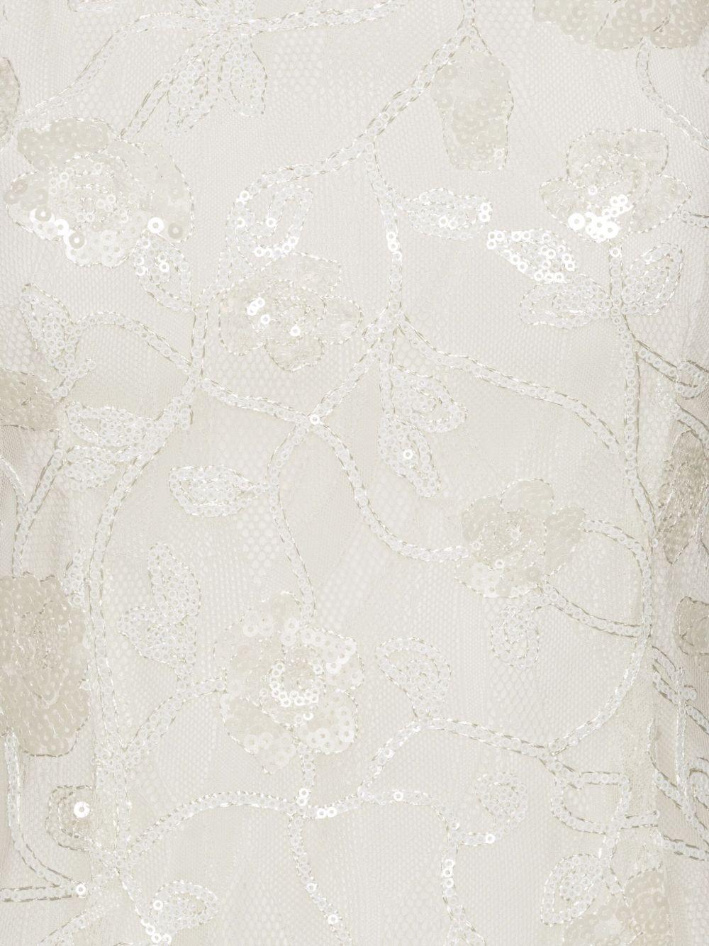 Lace Sequin Maxi Dress 114196857 857 EGRET ROTATE 