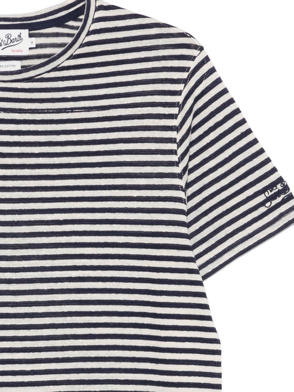 T-Shirt Delmar DOV001000283L 6110 STRIPES MC2 SAINT BARTH 