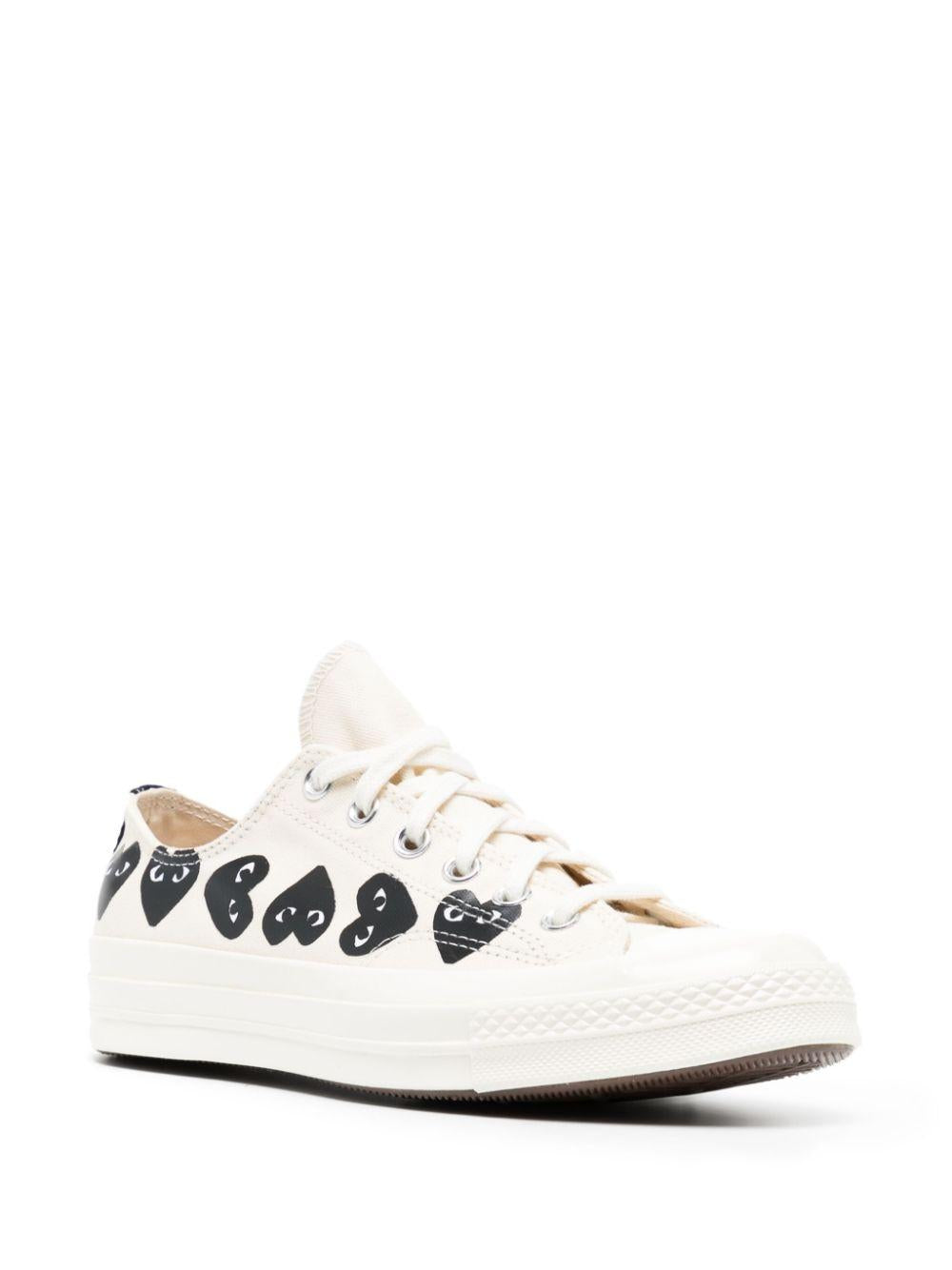  P1K126 2 WHITE COMME DES GARCONS PLAY X CONVERSE 