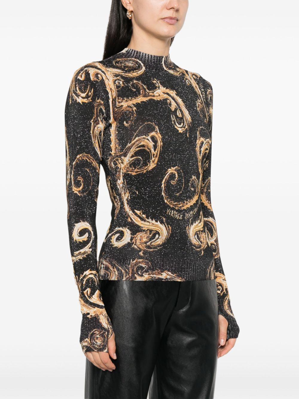  77HAFM24CMN80 G89 BLACK GOLD VERSACE JEANS COUTURE 