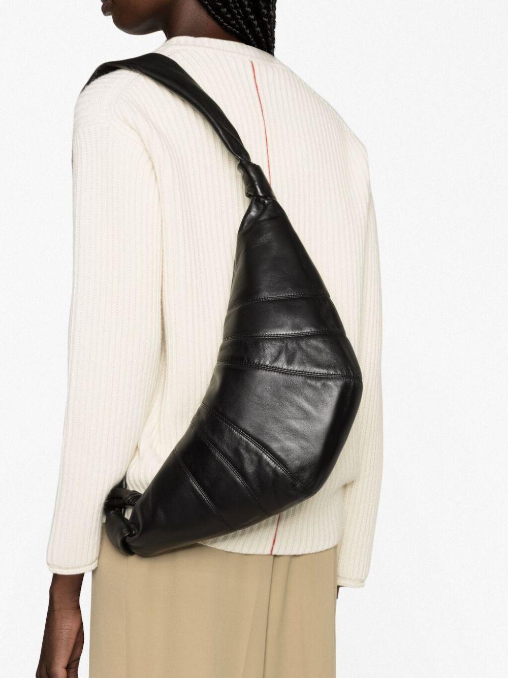 Medium Croissant Bag - Black Nappa Leather BG0001LL095 BK999 BLACK LEMAIRE 