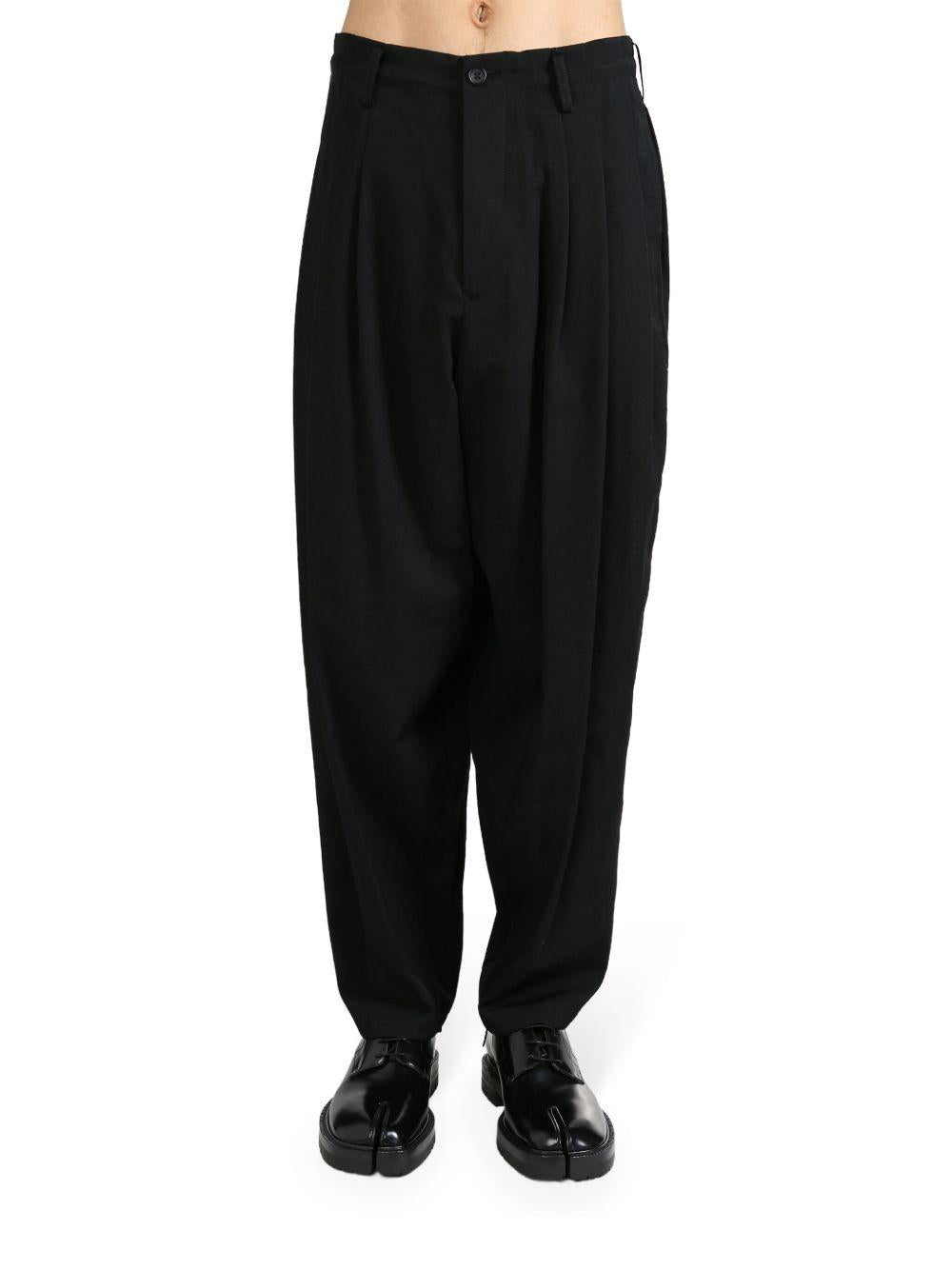 8 Tucks trousers HOP35100 2 BLACK YOHJI YAMAMOTO 