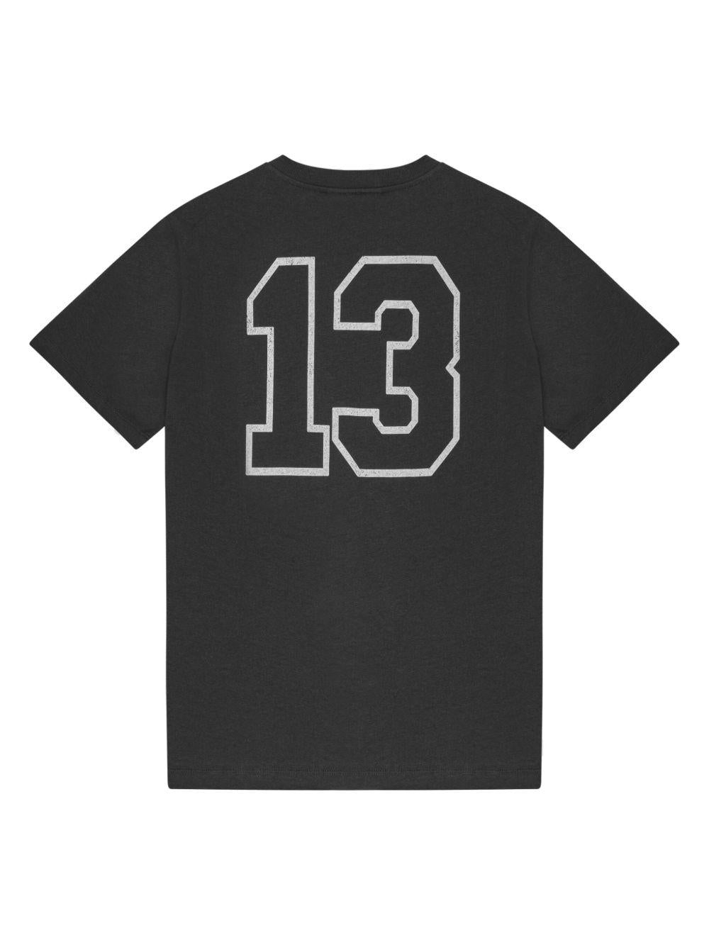 Black Basic Cotton Witch Relaxed T-shirt T4138 252 PHANTOM GANNI 