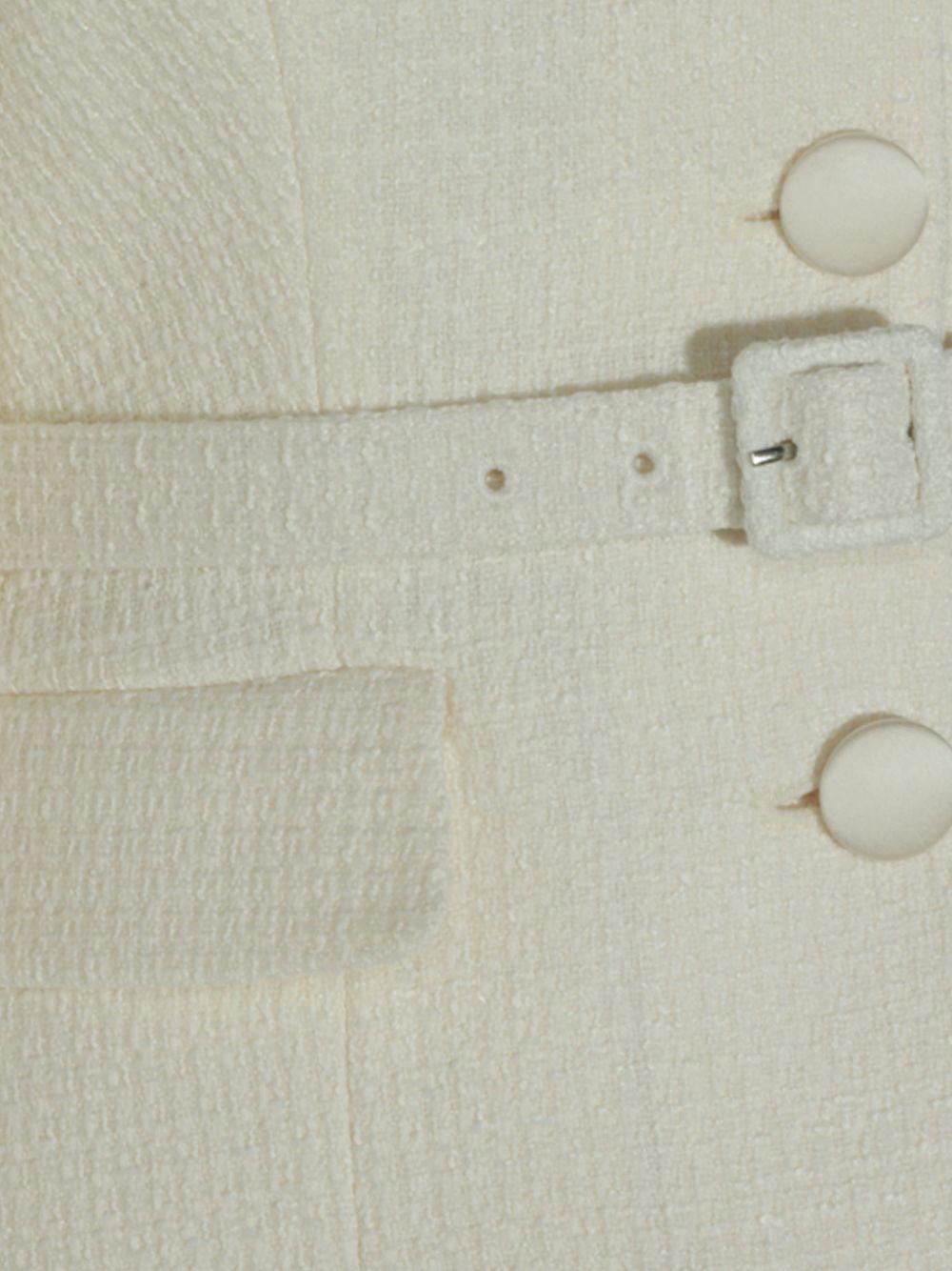 Abito midi in bouclé PF26144MC CREAM SELF-PORTRAIT 
