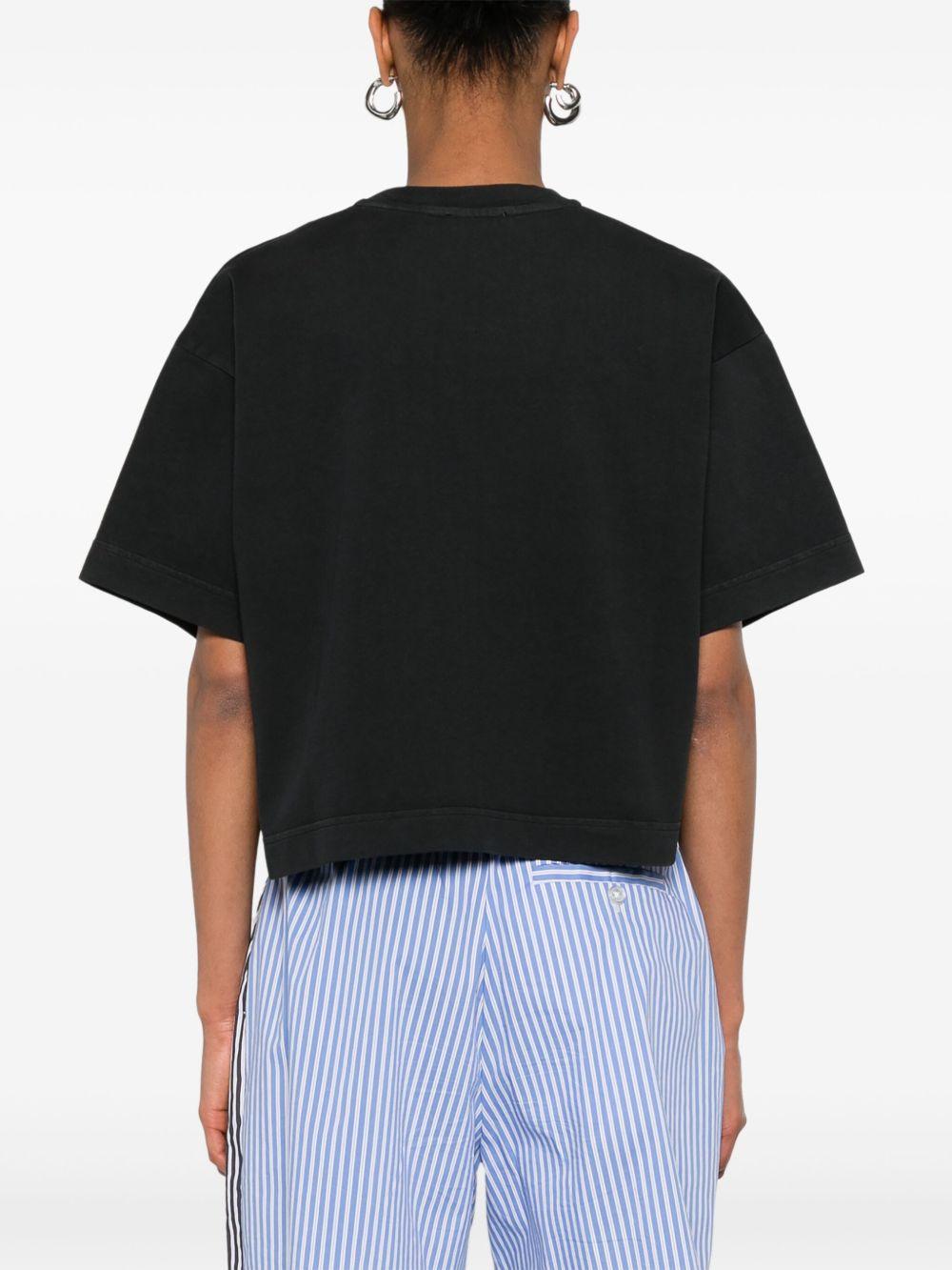 T-shirt boxy con logo in tono TSPW11OK BLACK AUTRY 