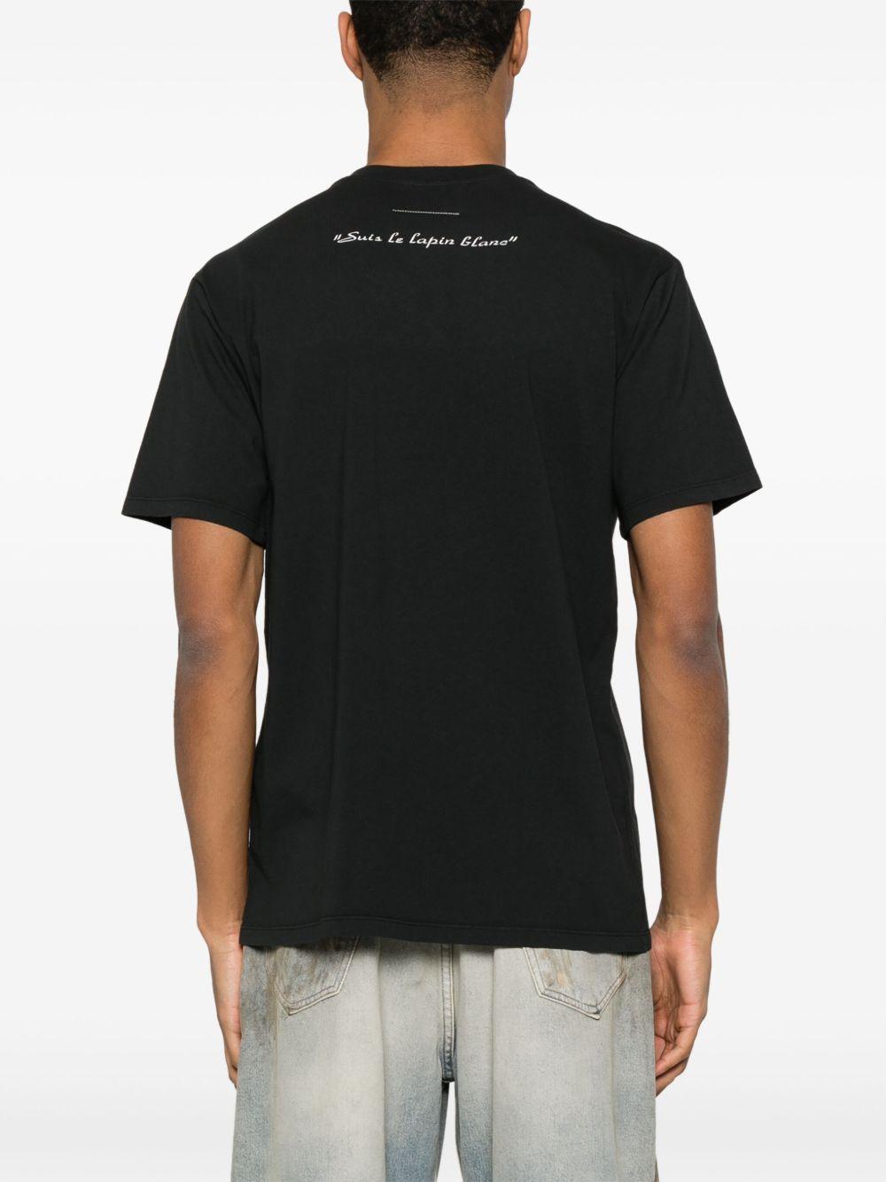 T-shirt con stampa illustrata SH2GC0024M20108 899 MM6 MAISON MARGIELA 