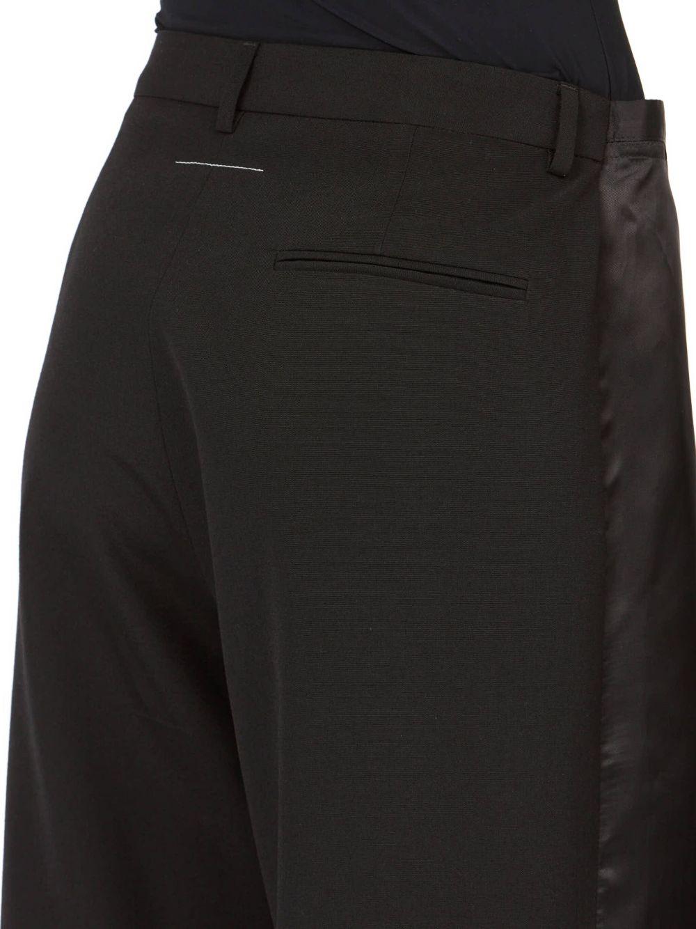Pantaloni sartoriali in lana S62KB0246M35436 899 BLACK MM6 MAISON MARGIELA 